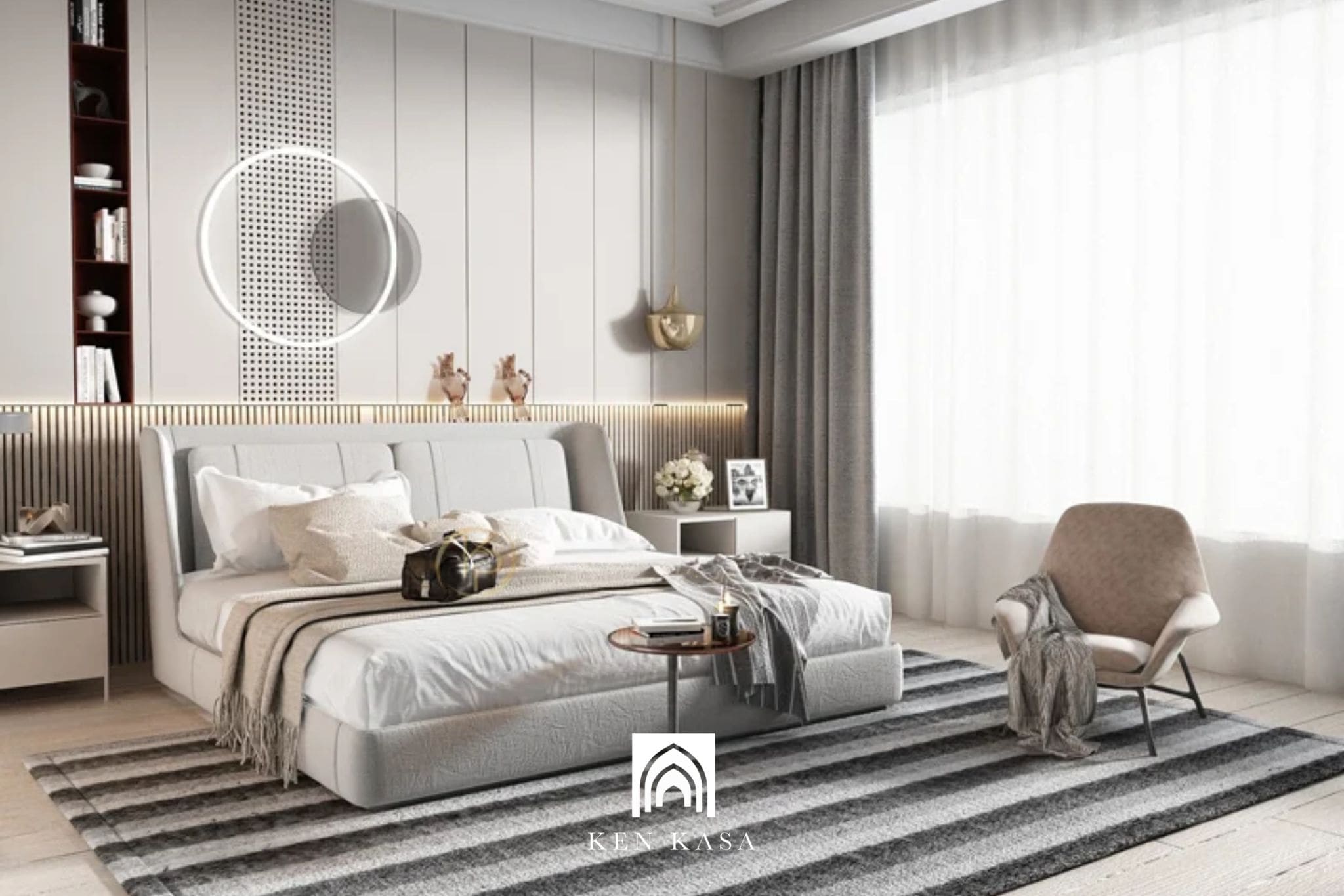 Mẫu ph&ograve;ng ngủ kh&aacute;ch sạn hiện đại ph&ograve;ng cao cấp